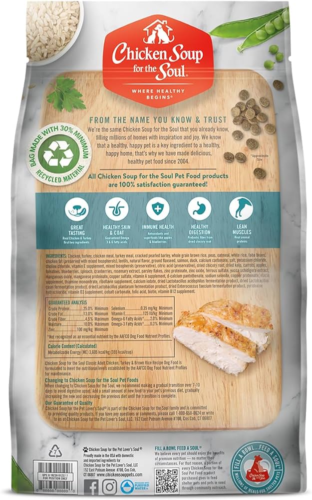 Chicken & Turkey Recipe Dry Dog Food for Adult Dogs