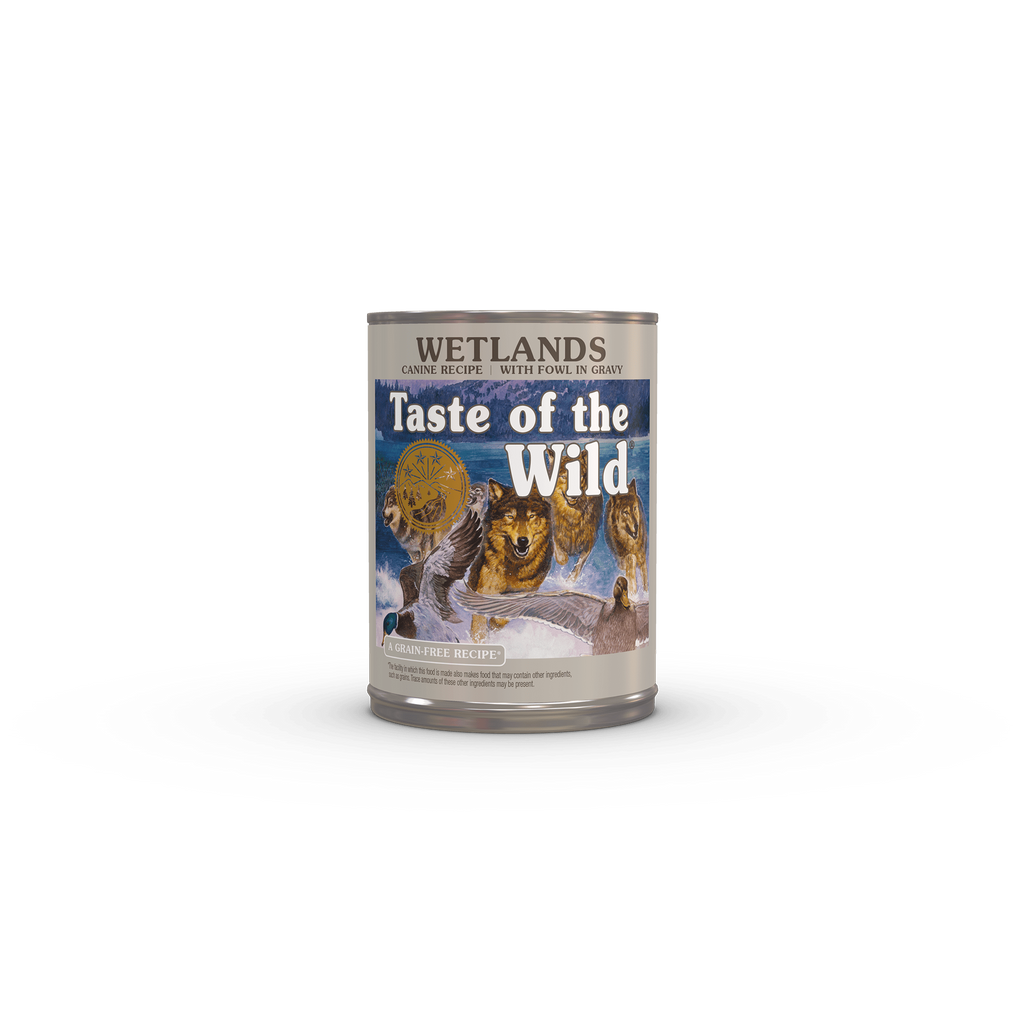 Wetlands Canine Wet Dog Food with Duck, Quail & Turkey in Gravy