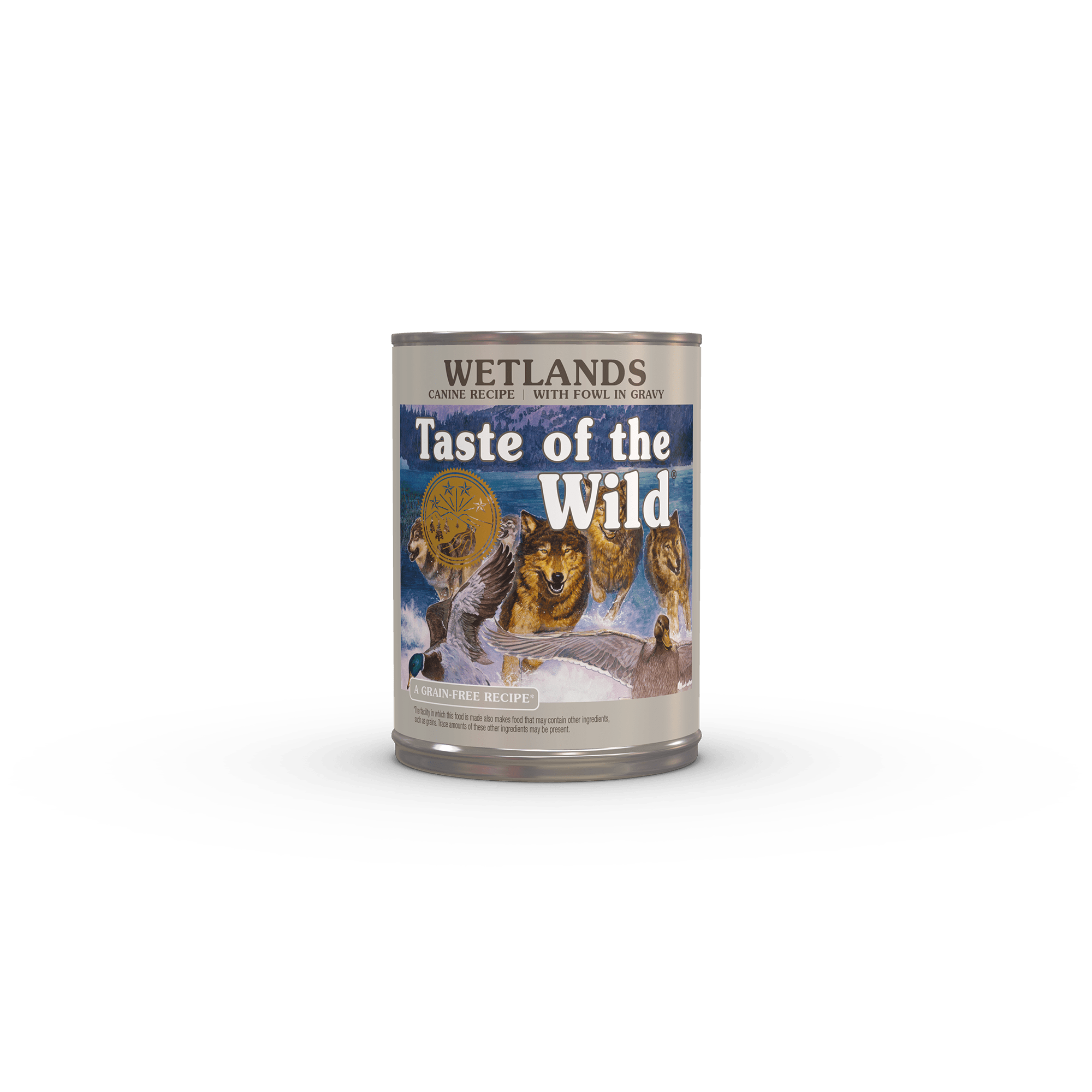 Wetlands Canine Wet Dog Food with Duck, Quail & Turkey in Gravy