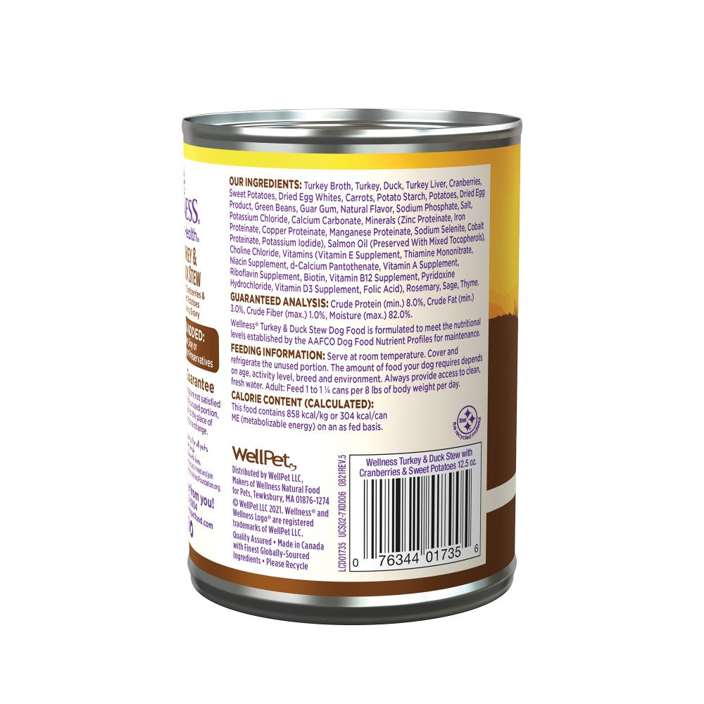 Turkey & Duck Stew with Vegetables for Adult Dogs