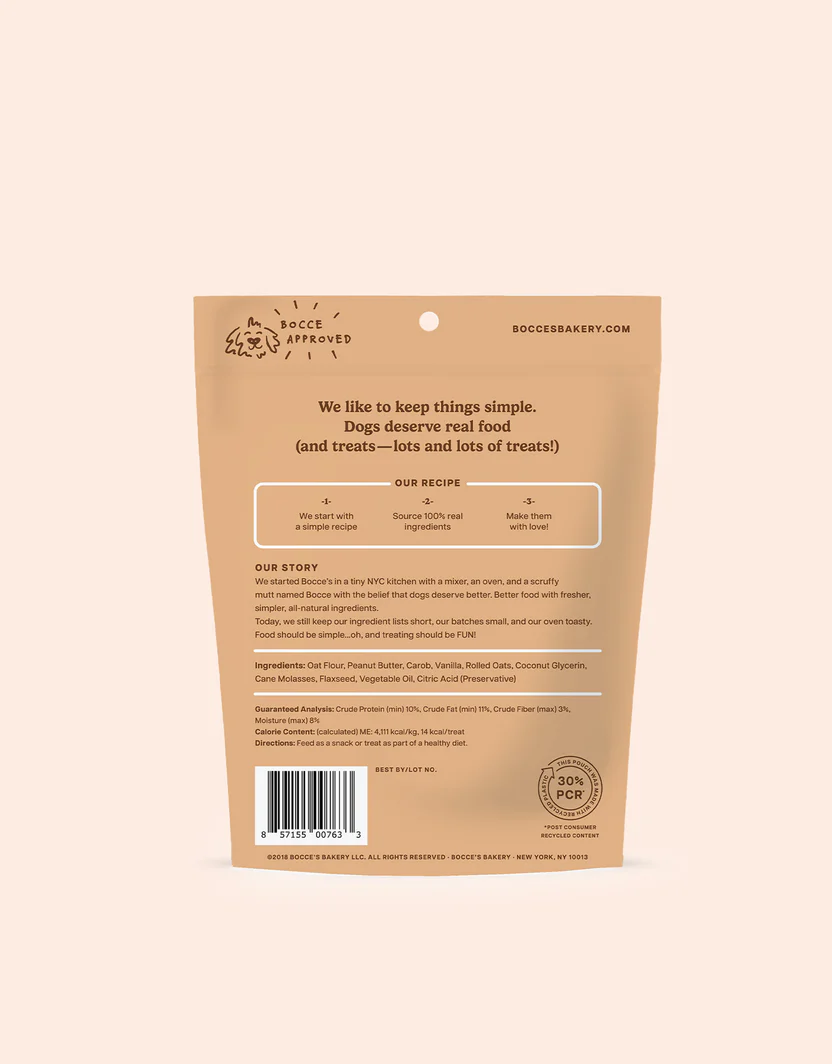 Wheat-Free Dog Biscuits with Peanut Butter & Carob, 6 oz