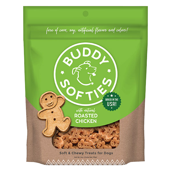 Soft Chicken Dog Treats for Seniors, Ginger-Kid Shape