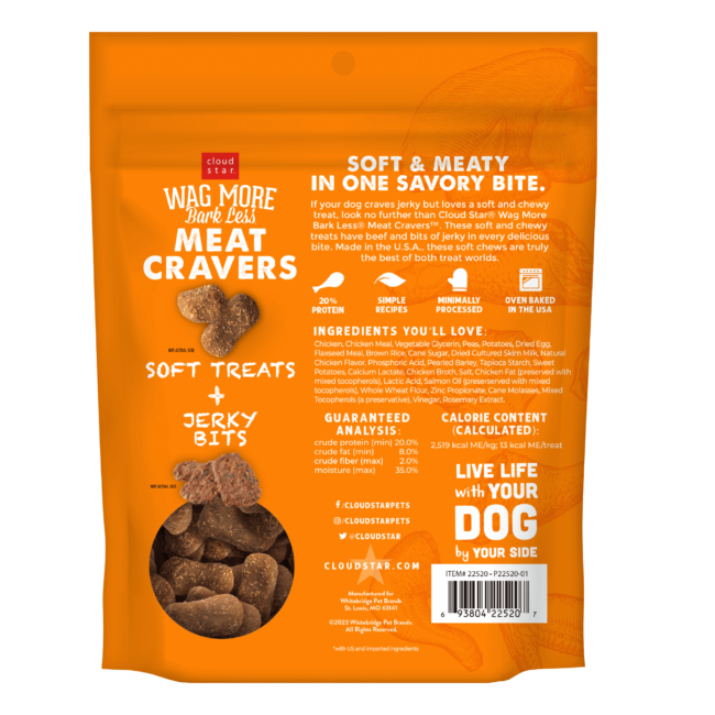 Soft & Chewy Chicken Jerky Dog Treats with Wholesome Grains