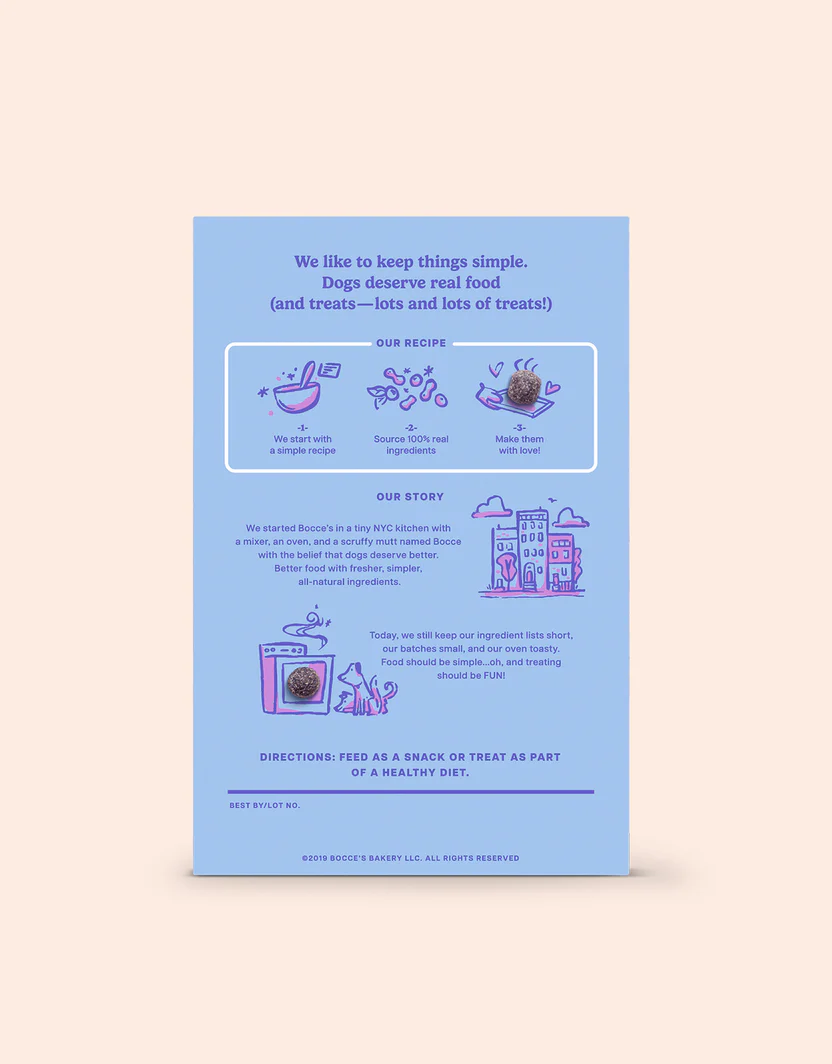 Oven-Baked Peanut Butter & Blueberry Dog Treats, 10 oz