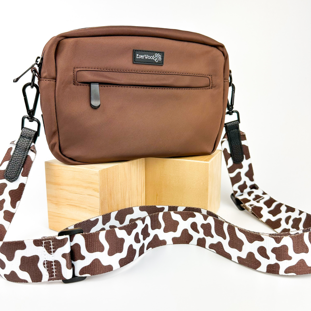 Pet Parent Organizer Bag with Poop Bag Dispenser, 9"x7"x2"