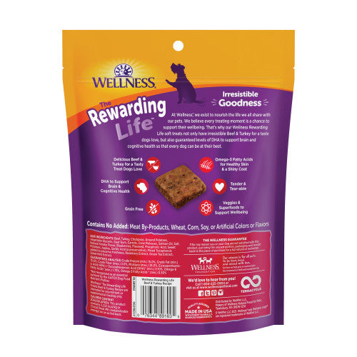 Soft Beef & Turkey Dog Treats with Fruits and Vegetables