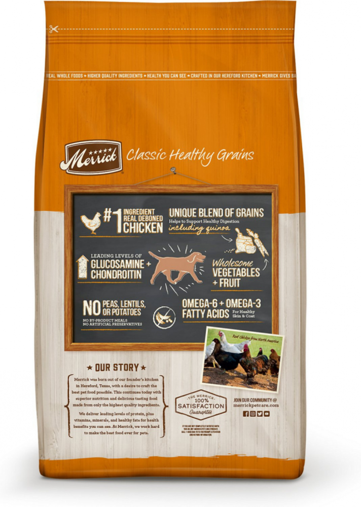 Deboned Chicken & Whole Grain Adult Dog Food with Apples and Carrots