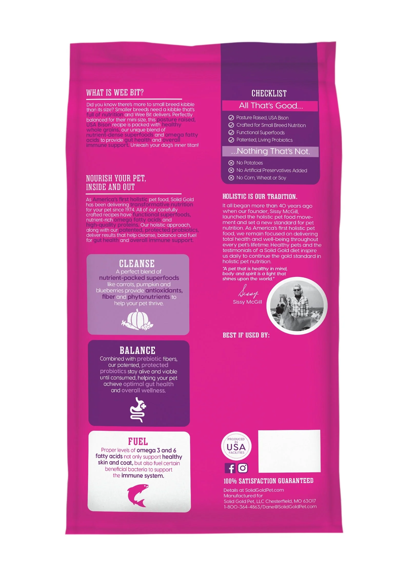 Small Breed Dog Food with Bison, Whole Grains & Superfoods
