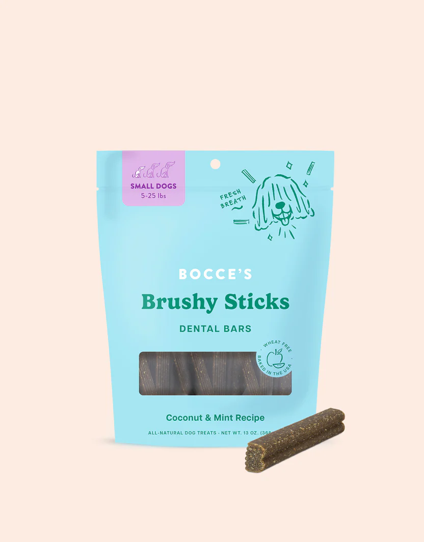 Brushy Stick Dental Chews for Dogs with Coconut and Mint