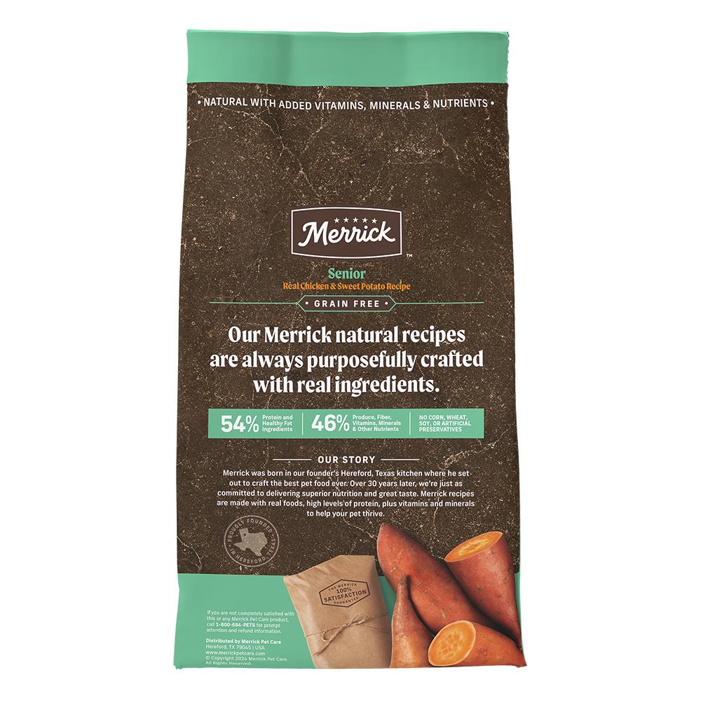 Grain-Free Senior Dog Food with Deboned Chicken, Fruits & Vegetables