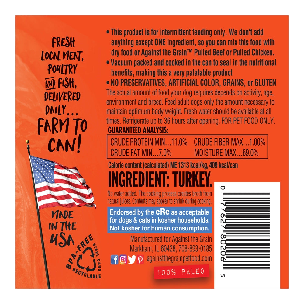 Turkey Loaf-in-Gravy Wet Dog Food, Single Ingredient