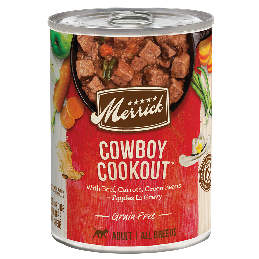 Beef & Vegetable Wet Dog Food with Carrots, Green Beans, and Apples