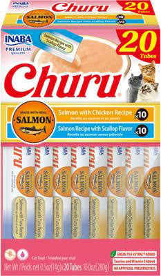 Cat Lickable Puree Treats with Chicken, Tuna & Salmon