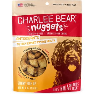 Charlee Bear Sunny Side Up Crunchy Dog Treats with Bacon & Eggs