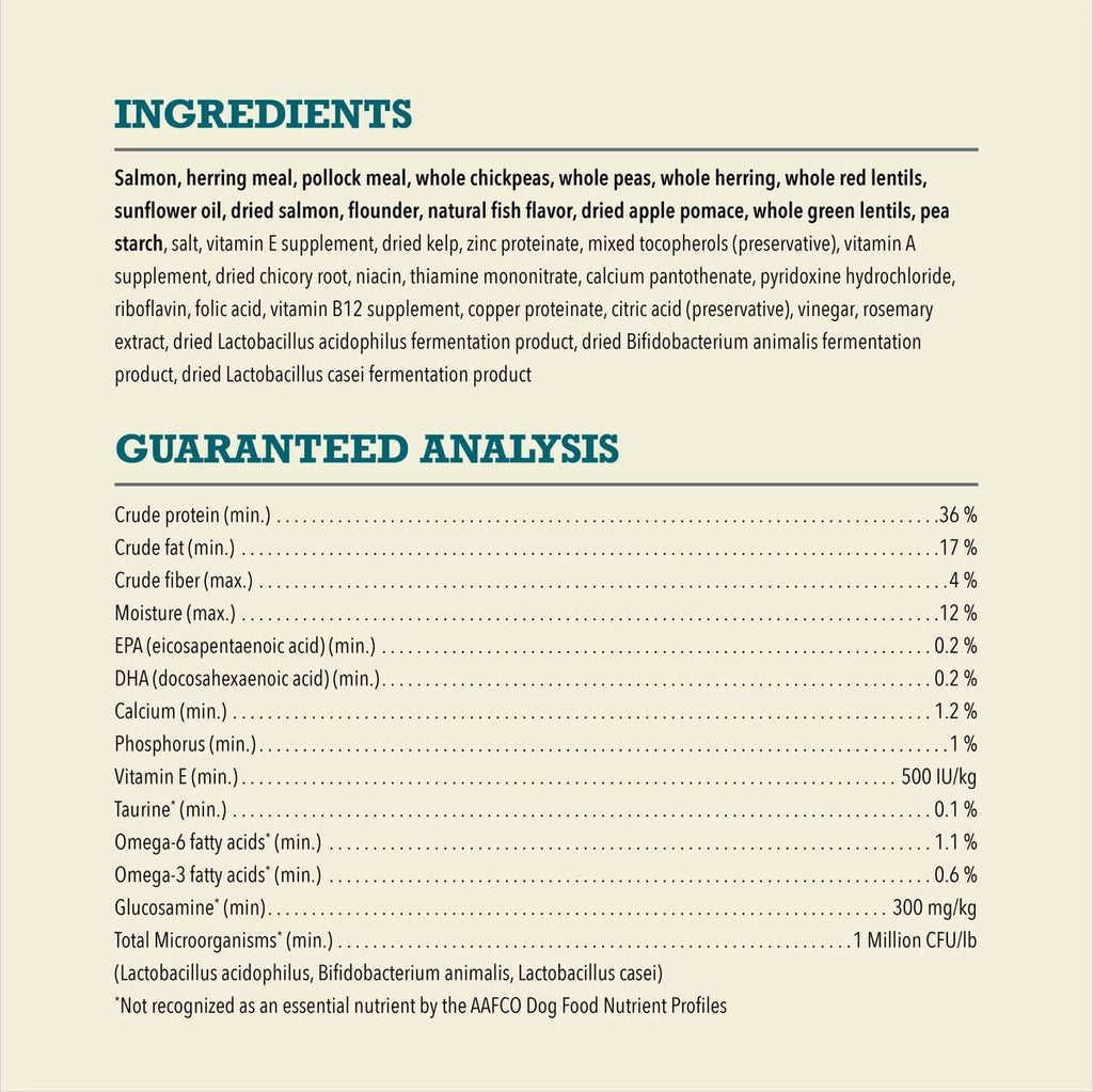 Salmon Jerky Dog Food with Vegetables and Fruit, 70% Animal Ingredients