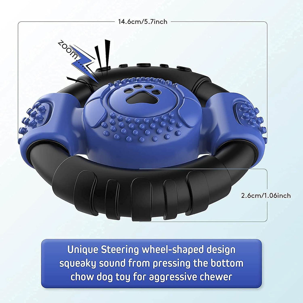 Interactive Squeaky Chew Toy for Medium & Large Dogs, Milk Flavor