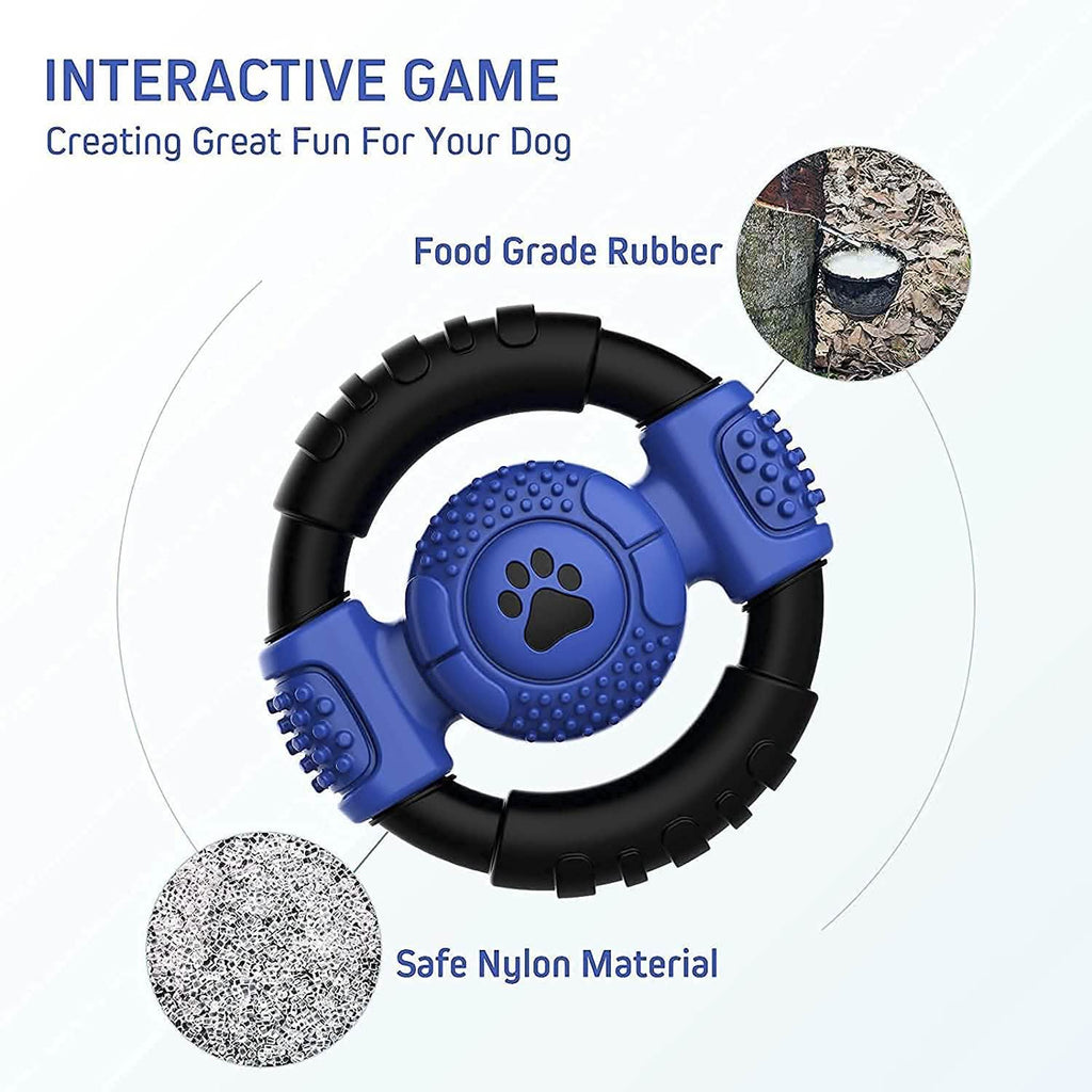 Interactive Squeaky Chew Toy for Medium & Large Dogs, Milk Flavor