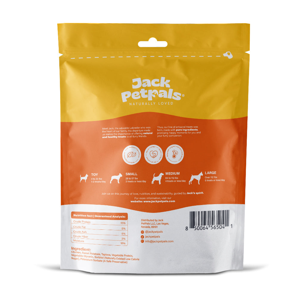 Jack’s Favorite Chicken & Sweet Potato Dog Treats, Soft Bites