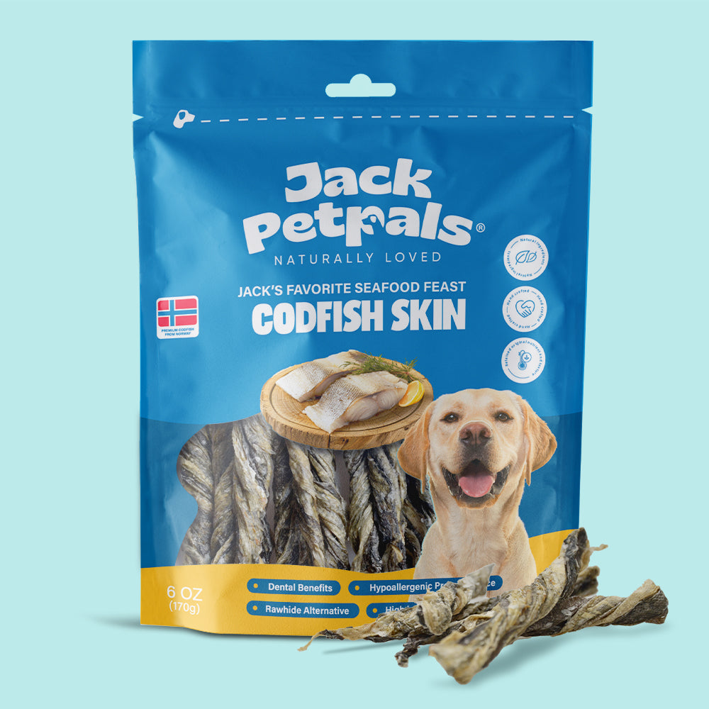 Codfish Skin Dog Chew – Single Ingredient, Grain-Free Treat