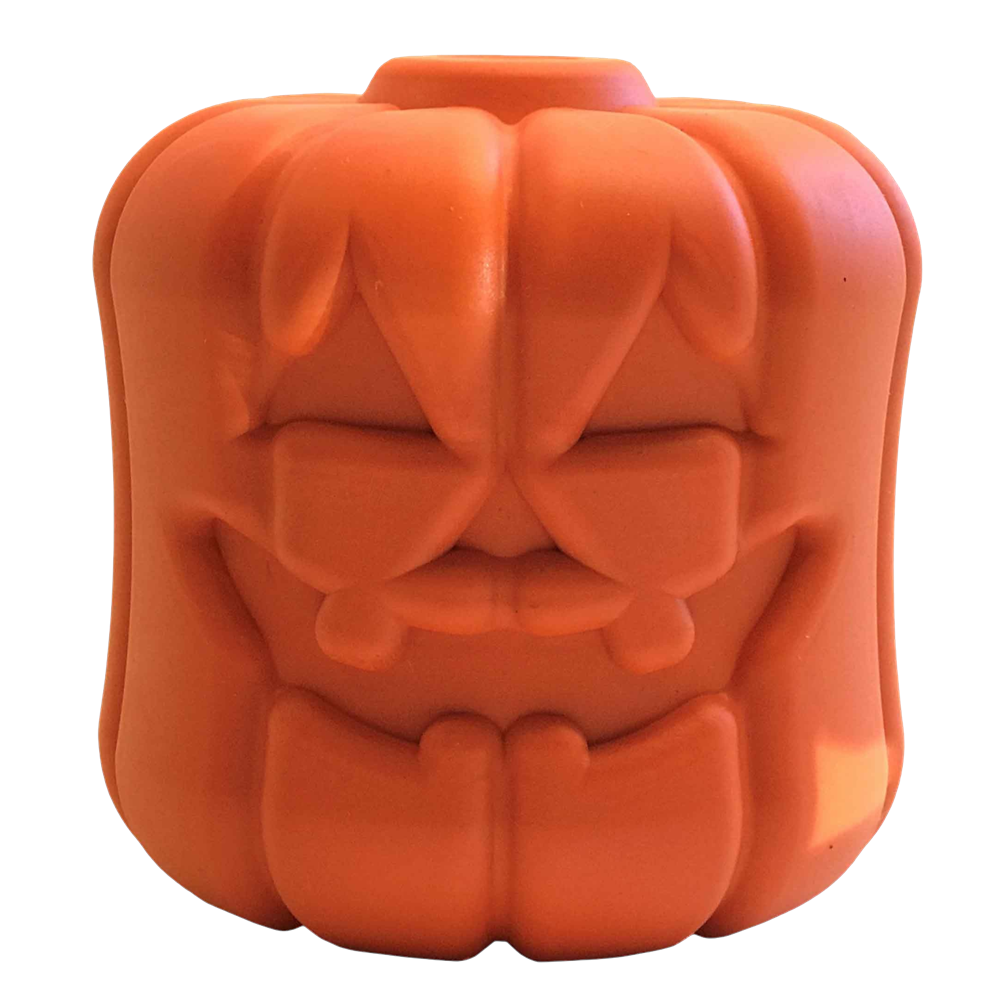 Jack O' Lantern Large Dog Chew Toy & Treat Dispenser, Natural Rubber