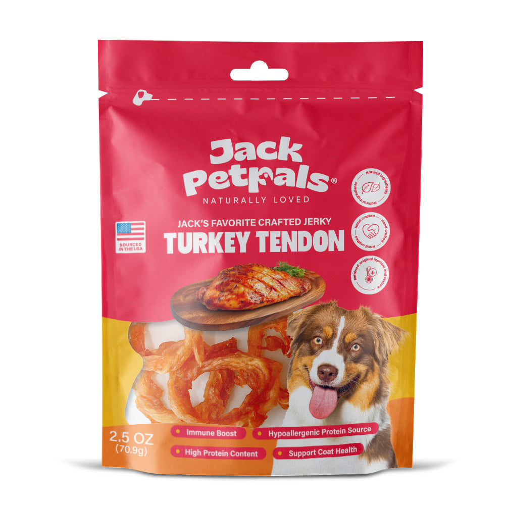 Jack’s Favorite Turkey Tendon Jerky Dog Treats 2.5 oz