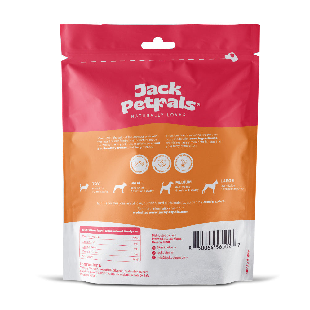 Jack’s Favorite Turkey Tendon Jerky Dog Treats 2.5 oz