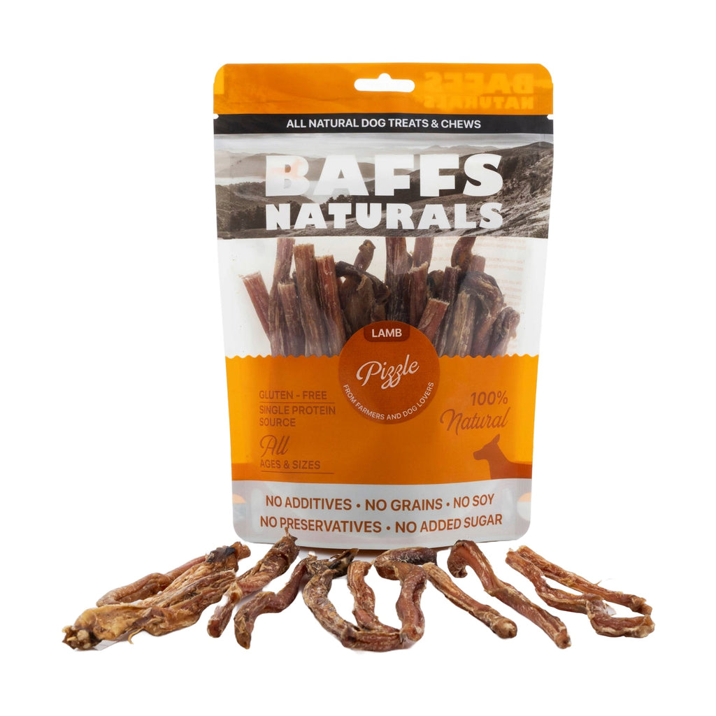 Lamb Pizzle Dog Chews – Single Ingredient, 8oz