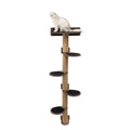 Large Cat Tree in Dark Walnut – Multi-Level Cat Furniture