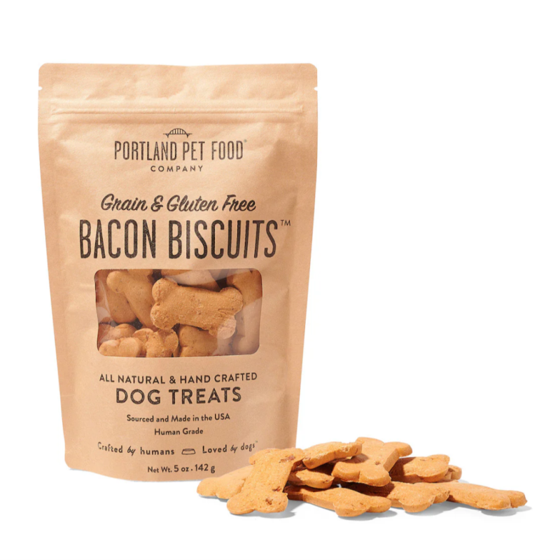 Grain & Gluten-Free Bacon Dog Biscuits with Garbanzo Bean Flour