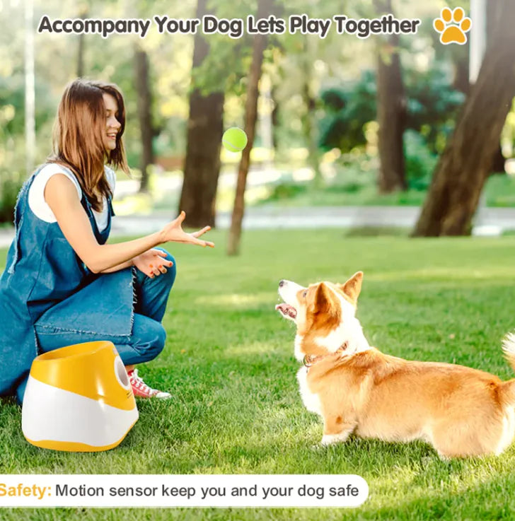 Automatic Dog Ball Launcher with Adjustable Throwing Distance