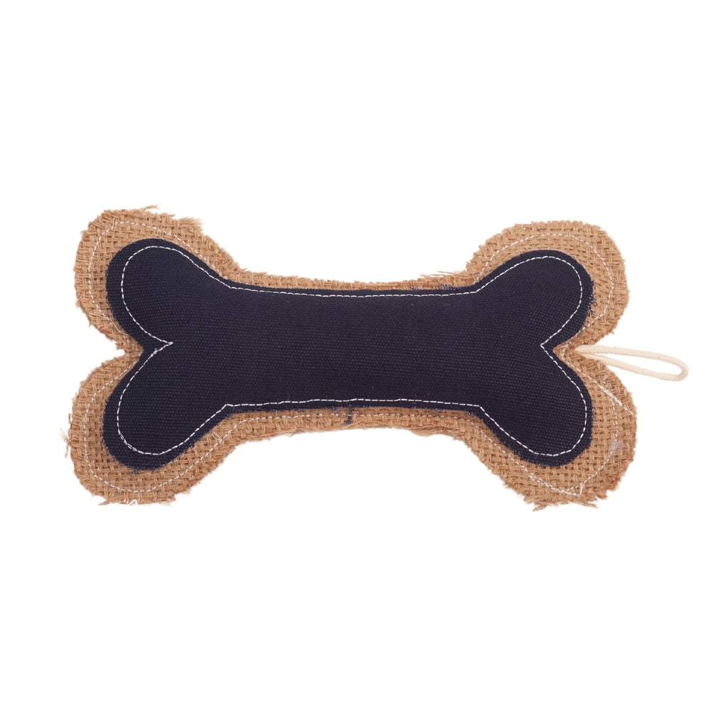 Jean Leather and Jute Chew Toy for Small to Medium Dogs