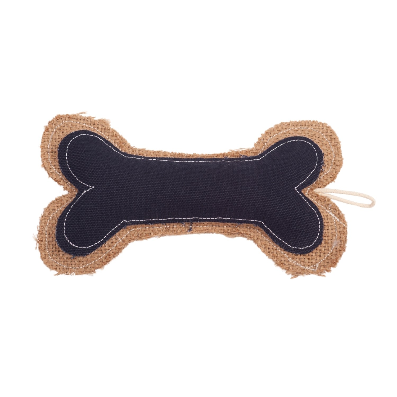 Jean Leather and Jute Chew Toy for Small to Medium Dogs