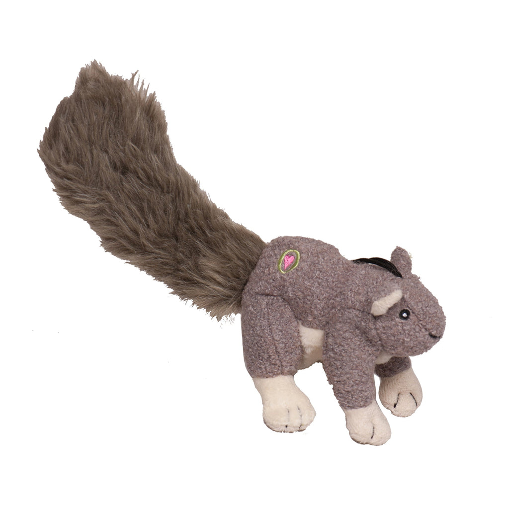 Feller Squirrel Plush Dog Toy with Squeaker, Two Sizes