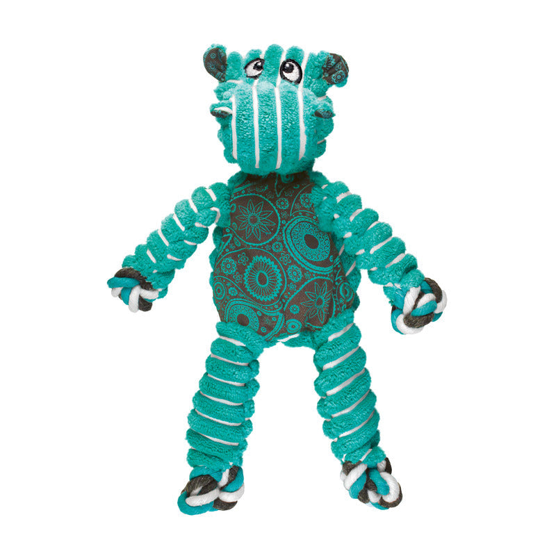 KONG Floppy Knots Dog Toy with Knotted Rope and Squeaker