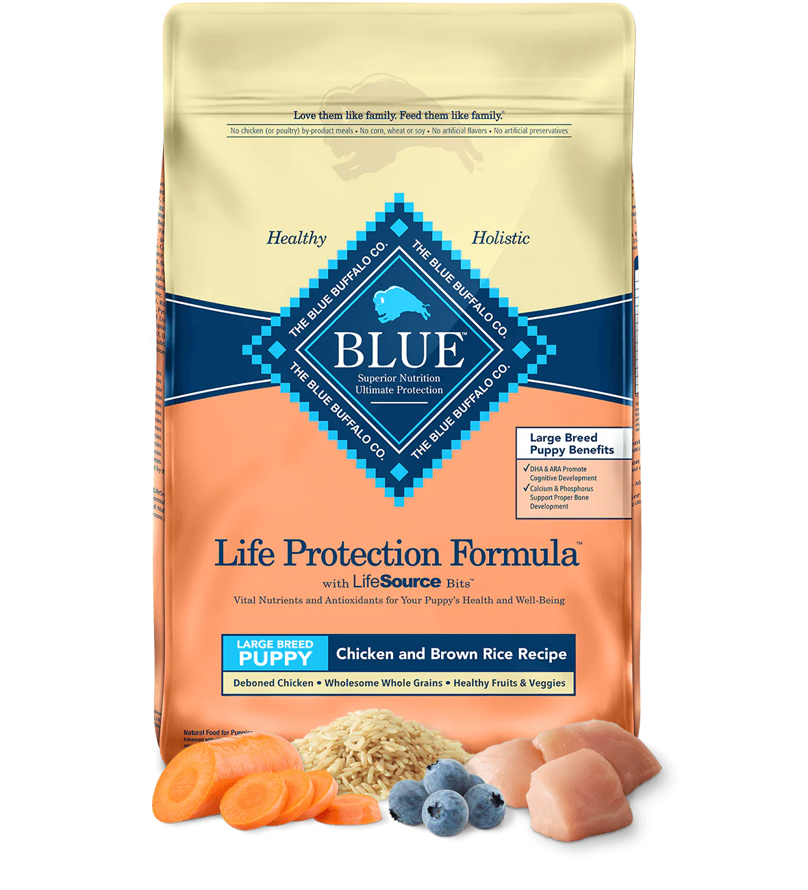 Large Breed Puppy Food with Deboned Chicken and Whole Grains