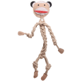 Stuey Sock Monkey Rope Dog Toy – 19" Natural Cotton & Hemp