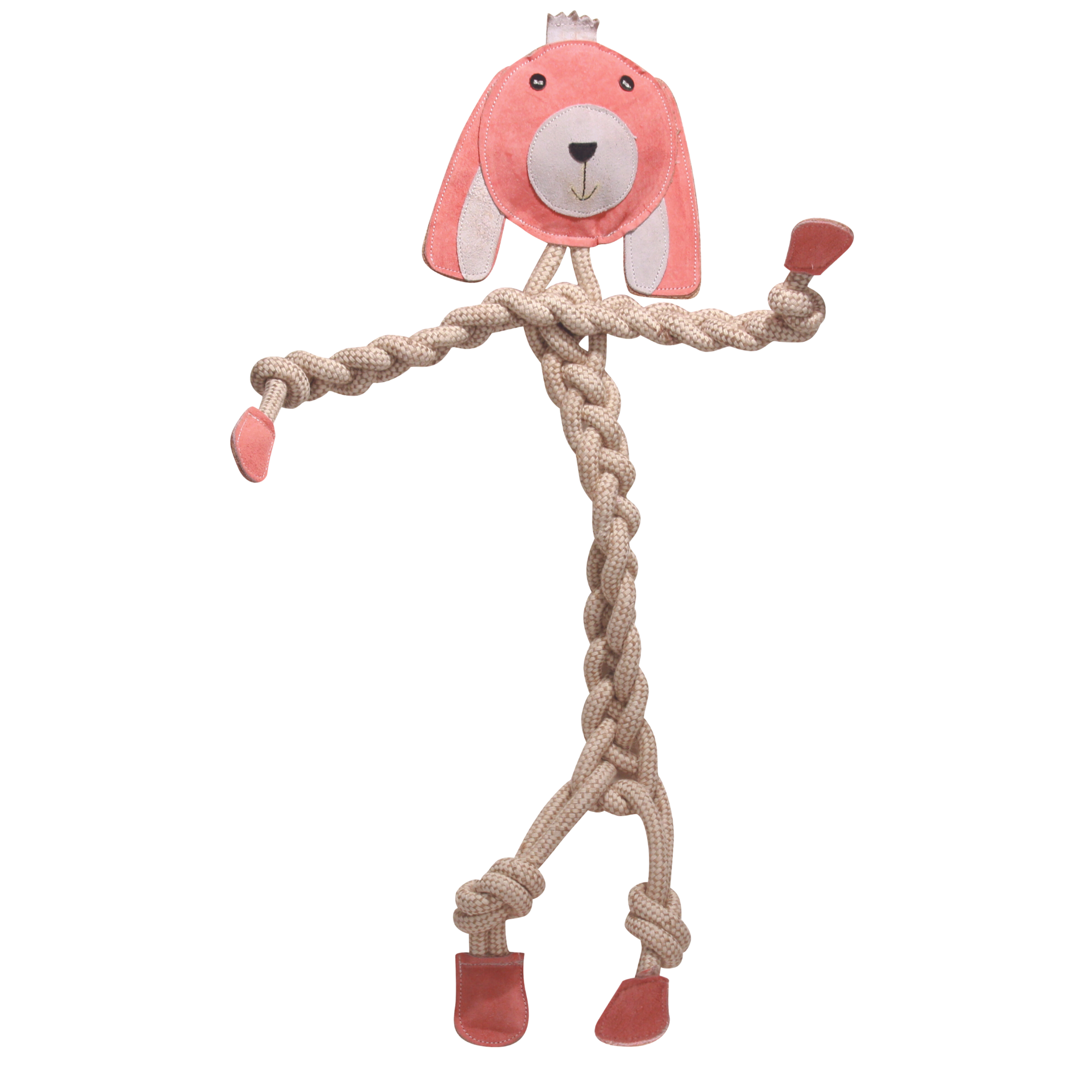 Bitsy Bunny Rope Dog Toy – All-Natural Cotton & Hemp, 19"