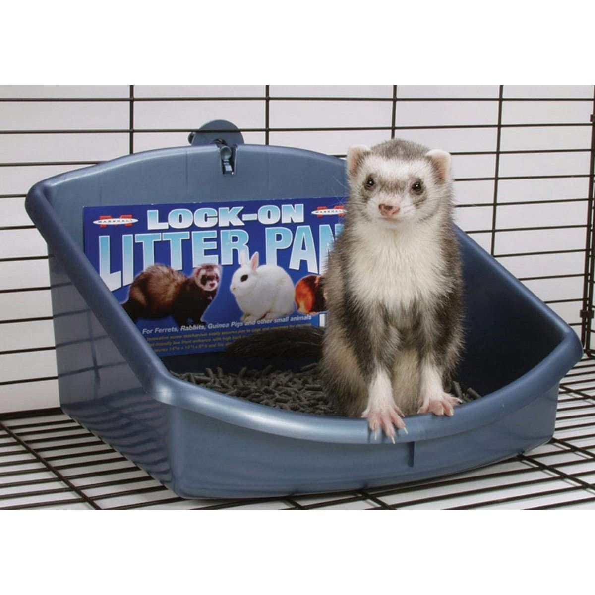 Lock-On Corner Litter Pan for Small Pets