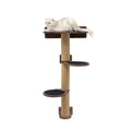 Medium Cat Tree – Dark Walnut, Plywood & Felt