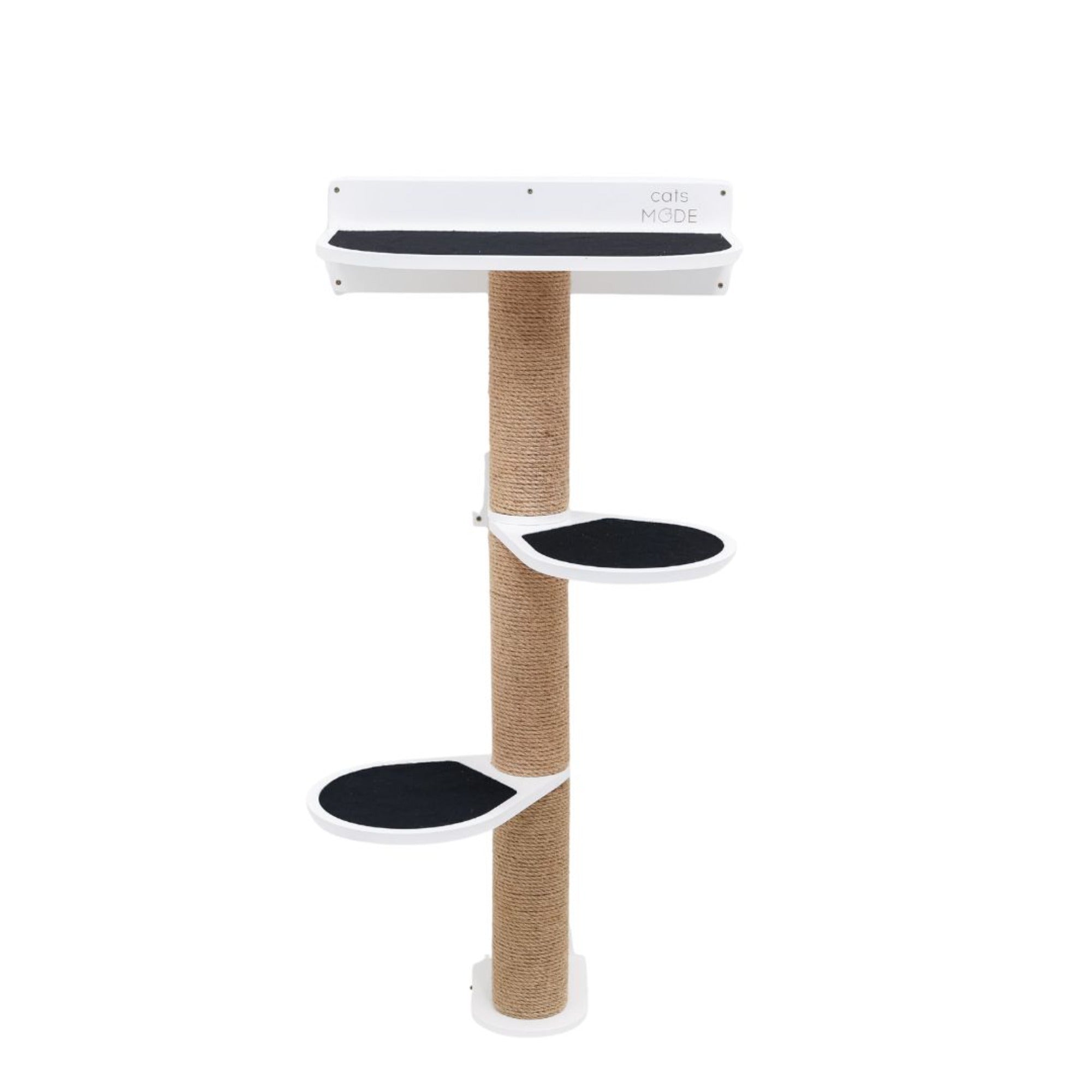 Medium Cat Tree – White, Plywood & Felt
