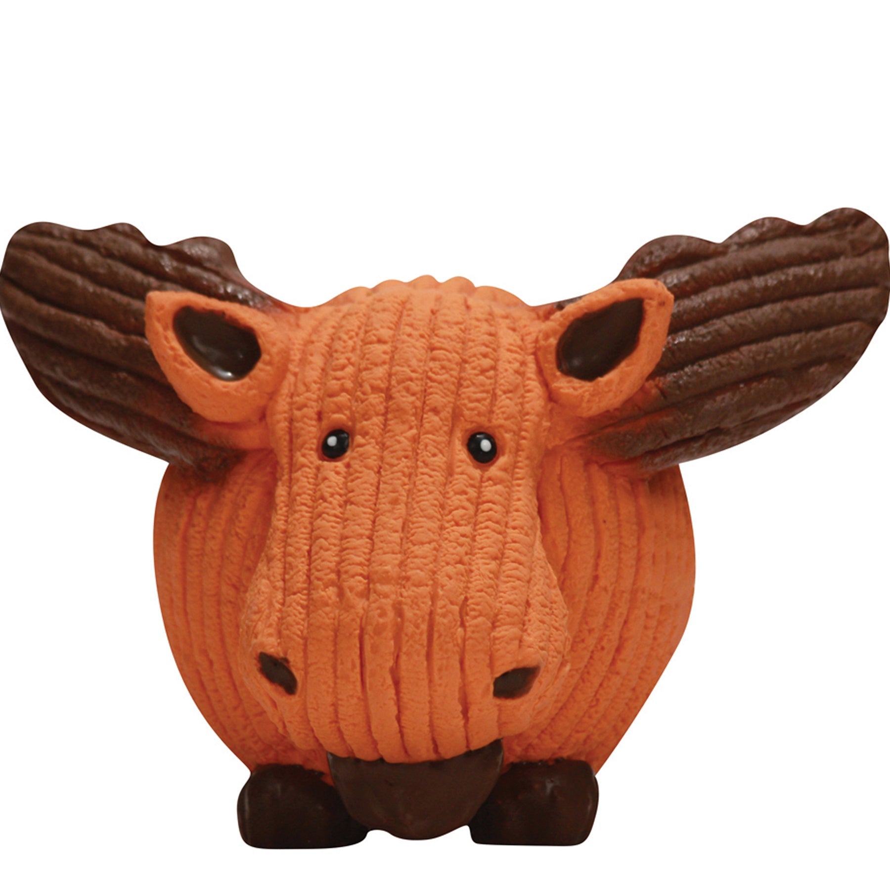 Morris the Moose Ruff-Tex Ball Dog Toy, 3" Orange