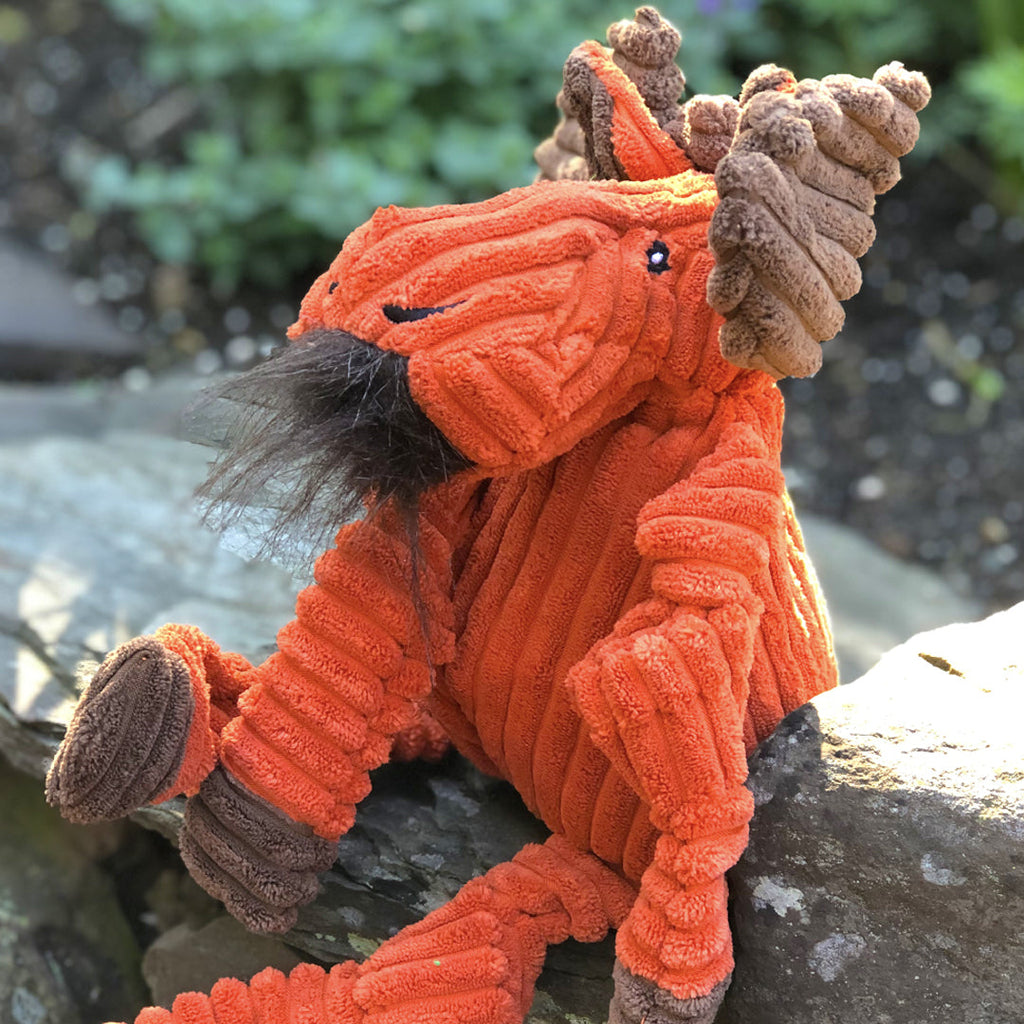 Knotted Plush Dog Toy with Multiple Squeakers