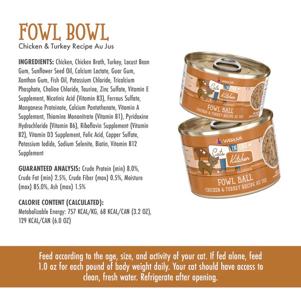 Chicken & Turkey Cat Food in Broth with Fish Oil