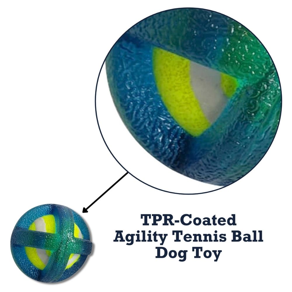 Agility Training Tennis Ball Dog Toy for Small & Large Breeds