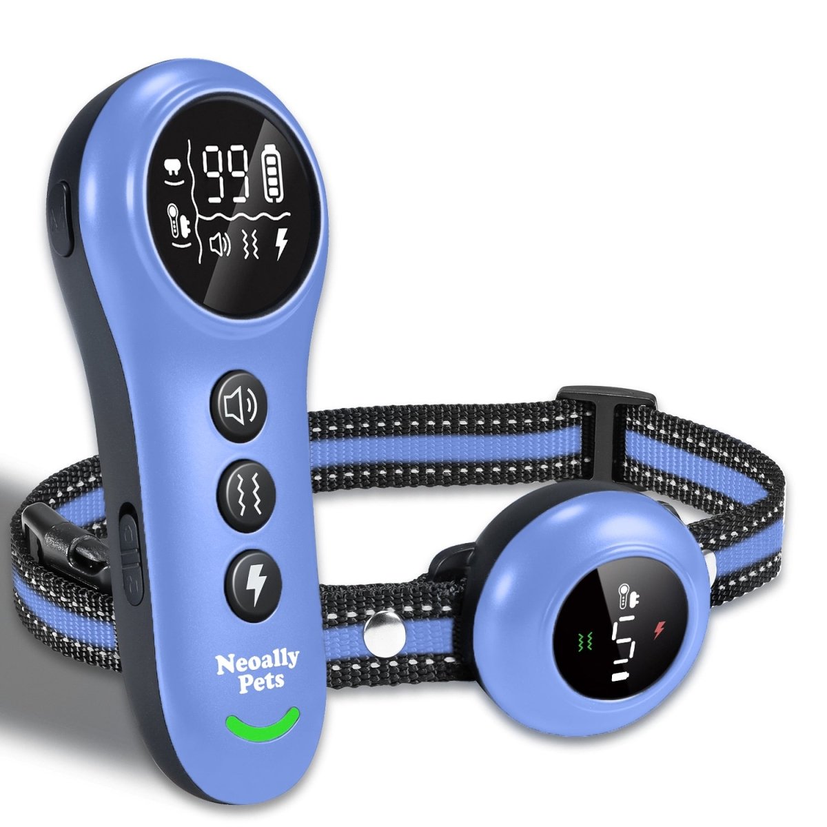 2-in-1 Dog Training and Bark Control Collar, Adjustable, Waterproof