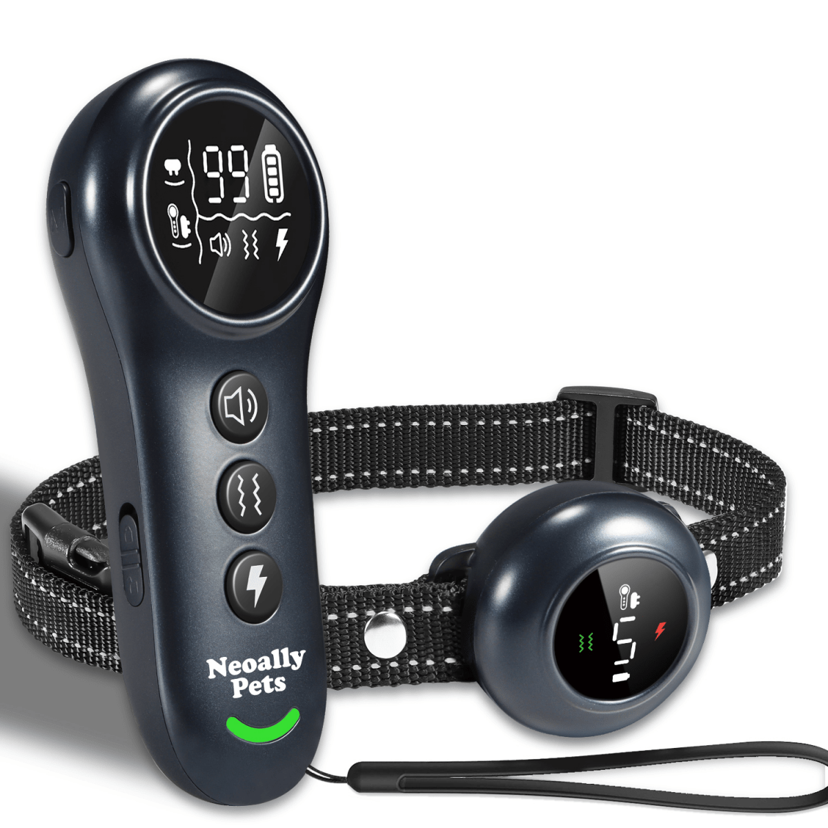 2-in-1 Dog Training and Bark Control Collar, Adjustable, Waterproof