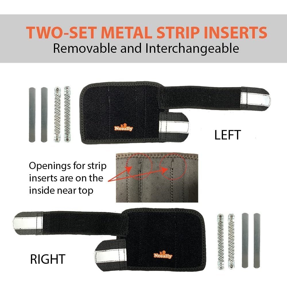 NeoAlly 3-in-1 Front Leg Dog Splint Braces with Neoprene