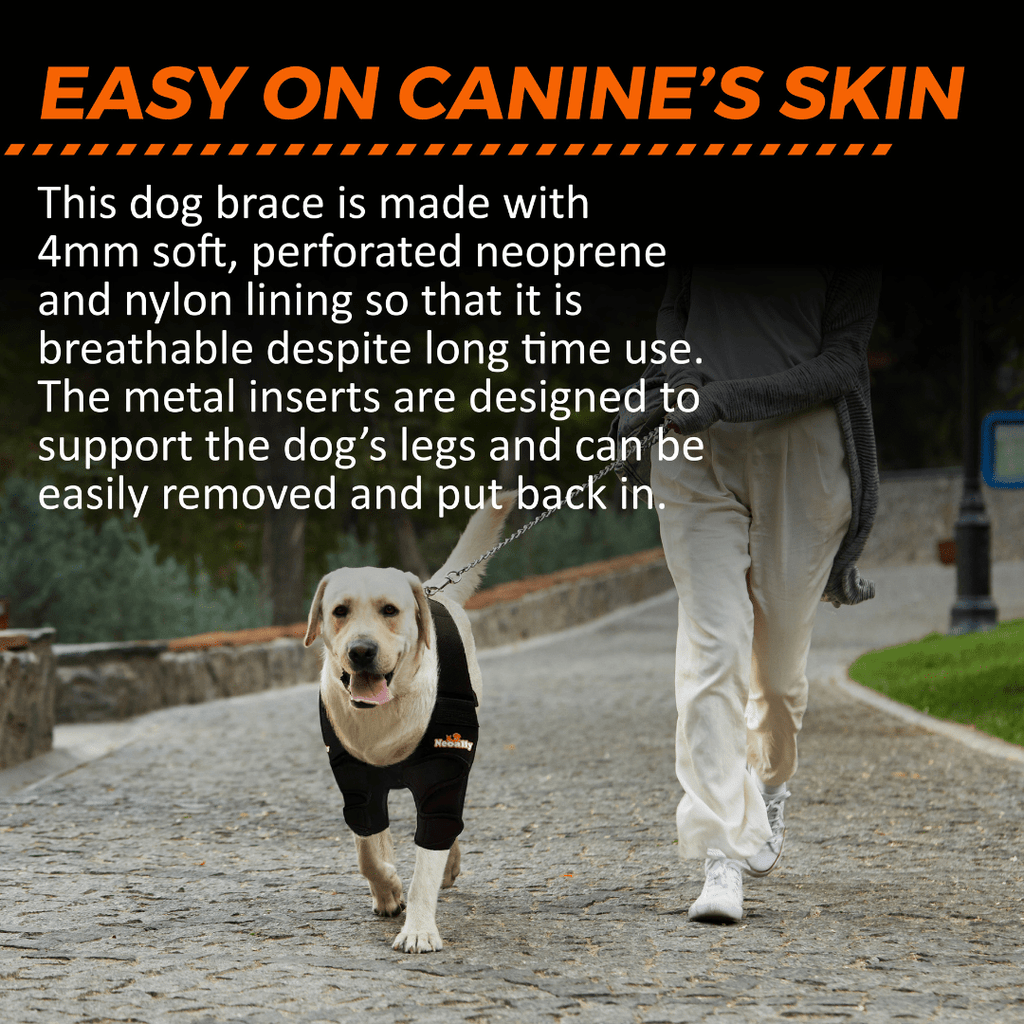 NeoAlly Elbow and Shoulder Brace with Spring Inserts for Pets