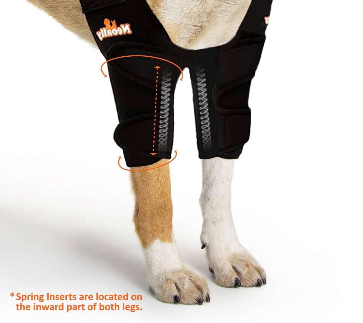 NeoAlly Elbow and Shoulder Brace with Spring Inserts for Pets
