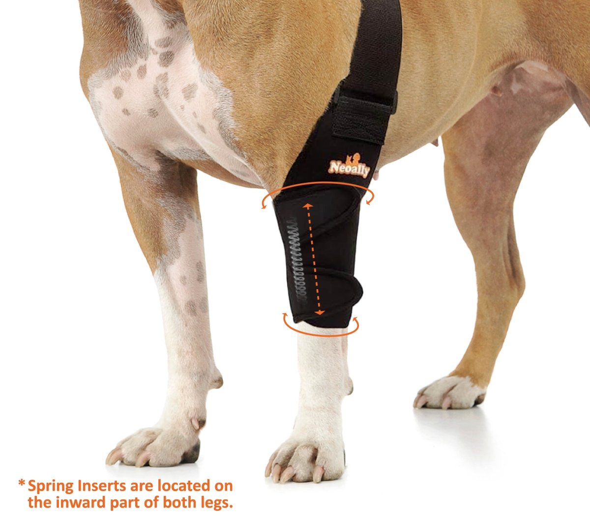 NeoAlly Elbow and Shoulder Brace with Spring Inserts for Pets